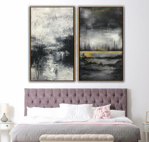 9 Ideen für Schwarz-Weiß-Gemälde im Schlafzimmer