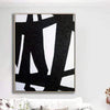 Großes Dekor Schwarz-Weiß-Wand-Kunst-Öl-Leinwand-Malerei Franz Kline style Esszimmer-Wand-Kunst | ROAD OF CHANGE - Trend Gallery Art | Original abstrakte Gemälde