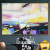Ungespannte große abstrakte bunte Gemälde auf Leinwand strukturierte Malerei handgemalte Kunst Original-Ölgemälde | DEPTH OF NATURE 65 100x150 cm - Trend Gallery Art | Original abstrakte Gemälde