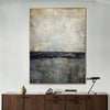 Extra große beige Malerei grau Landschaft Kunst abstrakte Leinwand | QUIET PLACE - Trend Gallery Art | Original abstrakte Gemälde