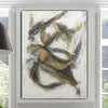 Extra große goldene Wandkunst, weißes abstraktes Gemälde, Rahmen, Kunstwerk, Leinwand, Gemälde, Wohnzimmer, Kunst, Xl, Wandkunst, moderne Kunst, Leinwand | GOLDEN WEIGHTLESSNESS - Trend Gallery Art | Original abstrakte Gemälde