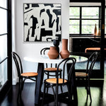Moderne Gemälde, abstrakte Leinwandkunst, Schwarz-Weiß-Wandkunst, gerahmt, einzigartiges Gemälde, Wohnzimmer-Wandkunst, Leinwand, Heimdekoration | JAGGED OBSCURITY