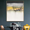 Große abstrakte weiße Gemälde auf Leinwand Blattgold Kunst strukturierte handgefertigte Malerei Original Fine Art | WHITE 101 120x100 cm - Trend Gallery Art | Original abstrakte Gemälde
