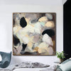 Original Beige Gemälde auf Leinwand Schwarz und Weiß Abstrakte Kunst Moderne Strukturierte Malerei Original Öl Handgemachte Kunst Wanddekoration | BLURRED DREAMS - Trend Gallery Art | Original abstrakte Gemälde