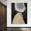 Große abstrakte Malerei Original Oversize Wandkunst Schwarz Wandkunst Beige Gemälde Auf Leinwand Grau Wandkunst Wohnzimmer Wandkunst | DUALITY OF CHOICE - Trend Gallery Art | Original abstrakte Gemälde