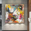 Original abstrakte farbenfrohe Gemälde auf Leinwand abstrakte lebendige Kunst moderne Ölgemälde Acrylwandkunst | VIVID LIFE - Trend Gallery Art | Original abstrakte Gemälde