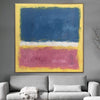 Mark Rothko Abstrakte Gemälde auf Leinwand in gelben, blauen und rosa Farben Expressionistische Kunst Farbfeld Malerei Rothko Stil Kunst | COLORFUL FIELD - Trend Gallery Art | Original abstrakte Gemälde