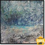 RAINY BEACH 76x76 cm