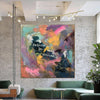 Große originale bunte Gemälde auf Leinwand Motivationskunst abstrakte lebendige Malerei zeitgenössische Kunst strukturierte Malerei | BELIEVE IN YOURSELF - Trend Gallery Art | Original abstrakte Gemälde