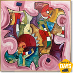 SWIRL OF INNER VOICES 81x81 cm