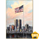 PATRIOTIC SKYLINE 137x102 cm