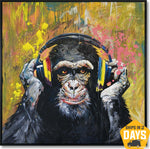 FUNKY CHIMP 117x117 cm