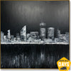 ENIGMATIC ROOFTOPS 102x102 cm