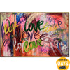 LOVE GRAFFITI 122x183 cm