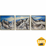 SNOWY SUMMITS 3P 91.4x274.2 cm