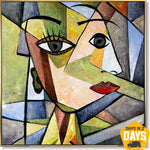 CUBIST MUSE 102x102 cm