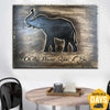 WOODEN ELEPHANT SIGN 30x40 cm