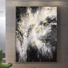 Übergroße abstrakte Original-Schwarzweiß-Wandkunst-Acryl-Gemälde auf Leinwand | DEVELOPMENT - Trend Gallery Art | Original abstrakte Gemälde