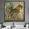 Große Original Abstrakte Pferde Gemälde auf Leinwand Moderne Abstrakte Kunst Acryl Zeitgenössische Wandkunst | ABSTRACT HORSE - Trend Gallery Art | Original abstrakte Gemälde