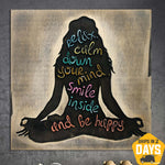 WOODEN YOGA SYMBOL 46x46 cm