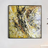 Farbe Ölgemälde Gold Abstrakt Große Leinwand, Moderne Kunst, Abstrakte Kunst, Strukturierte Malerei, Moderne Ölgemälde Moderne Heim- und Bürodekoration | YELLOW CRAZINESS - Trend Gallery Art | Original abstrakte Gemälde