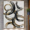 Xl Leinwand Kunst Schwarz Weiß Gemälde Auf Leinwand Abstrakter Kreis Fine Art Malerei Minimalistische Kunst Moderne Wandkunst Wandkunst | DANDELIONS - Trend Gallery Art | Original abstrakte Gemälde