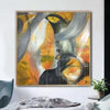 Große abstrakte Gesichter Acrylgemälde auf Leinwand figurative abstrakte Malerei große moderne Kunst | MOON DIVA - Trend Gallery Art | Original abstrakte Gemälde