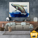 GREAT WHALE 122x162 cm