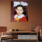 Original Mädchen Malereien vom Foto Buntes Foto der Tochter Porträt für Wohnzimmer Dekor | PAINTING FROM PHOTO #79