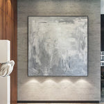Original Schwarz und Weiß Ölgemälde Leicht Strukturierte Wandkunst Abstraktes Modernes Dekor für Schlafzimmer | BRIGHT FUTURE