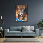 Kundenspezifische Katze Gemälde von Foto Original Tier Abstrakte Haustiere für Wohnzimmer | PAINTING FROM PHOTO #71