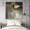 Große abstrakte Malerei Ölgemälde auf Leinwand Graue Malerei Zeitgenössische Kunst Goldmalerei Original Wohnzimmer Wandkunst gerahmte moderne Kunst | GOLDEN MOMENT - Trend Gallery Art | Original abstrakte Gemälde