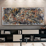 Jackson Pollock Stil Gemälde auf Leinwand Moderne Kunst Handgemachte Wandkunst | BLOSSOMING DREAMS