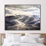 Alaska Berge graue Malerei Landschaftsmalerei Malerei auf Leinwand | GREAT MOUNTAINS