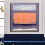 Mark Rothko-Stil Leinwand Gemälde Abstraktes Gemälde Lila Kunst Leinwand Modern Acryl Rothko Stil Gemälde Minimalistisch Abstraktes Gemälde | PARALLEL SPACE