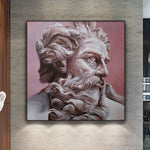 Original Zeus Kunstwerk Original Gott des Olymps Gemälde vom Foto Abstrakte Wandkunst für Wohnkultur | PAINTING FROM PHOTO #37
