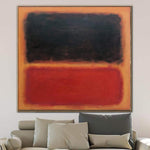 Mark Rothko-Stil Abstrakt Leinwand Gemälde Original Schwarz Und Rot Gemälde Modern Acryl Rothko Stil Gemälde | DIFFERENCE IN BETWEEN