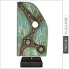 Abstract Figürliche Tischfigur aus Holz Grün Moderne Skulptur Kreative Tischfigur Desktop Kunst | BIFURCATION 57x27 cm - Trend Gallery Art | Original abstrakte Gemälde