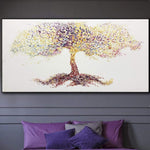 Großes Ölgemälde Original Leinwand Baum Ölgemälde Impasto Baum Malerei Abstrakte Wandkunst Gemälde Auf Leinwand Fine Art Wall Decor | BLOOMING TREE