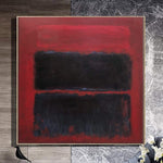 Abstrakte rote und schwarze Malerei Mark Rothko-Stil Leinwand Wandkunst Texturierte Kunst Moderne Malerei Handgemachte Kunst Mark Rothko-Stil Wandkunst | SHADES OF RAGE