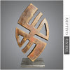 Abstract Figürliche Tischfigur aus Holz Braun Moderne Skulptur Kreative Tischfigur Desktop Kunst | GEMINI 46x25 cm - Trend Gallery Art | Original abstrakte Gemälde