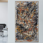 Jackson Pollock Stil Malerei Original Abstrakte Bunte Kunst Ölgemälde Moderne | BLOSSOMING DREAMS