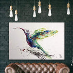Colibri-Malerei-Vogel-abstrakte Kunst auf Leinwand Kolibri-Malerei auf Leinwand | COLIBRI