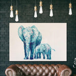 Elefantendekor Elefantenwanddekor Elefantenwandkunst Elefantenleinwand | STROLL