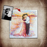 Malerei vom Foto Menschen Leinwand vom Foto Hochzeit Familienfoto auf Leinwand | CUSTOM PORTRAIT