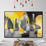 Große abstrakte Malerei auf Leinwand Original abstrakte Malerei moderne Malerei zeitgenössische Kunst Acrylmalerei | SUN STONES
